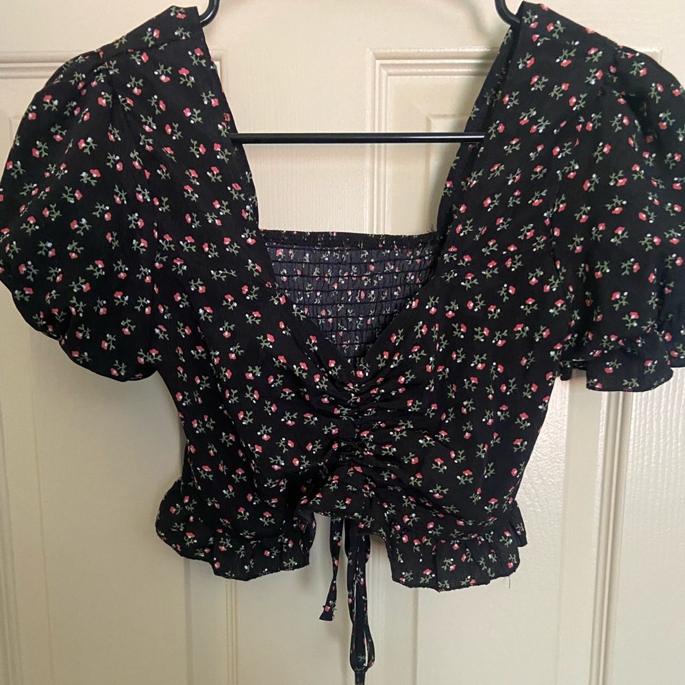 Flower crop top